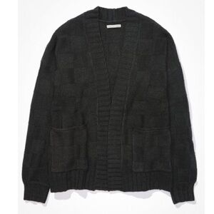 American Eagle Dark Knit Cardigan